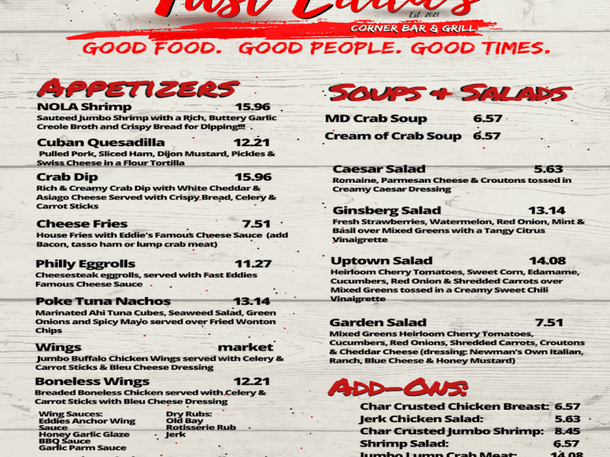 Fast Eddie's Corner Bar & Grille