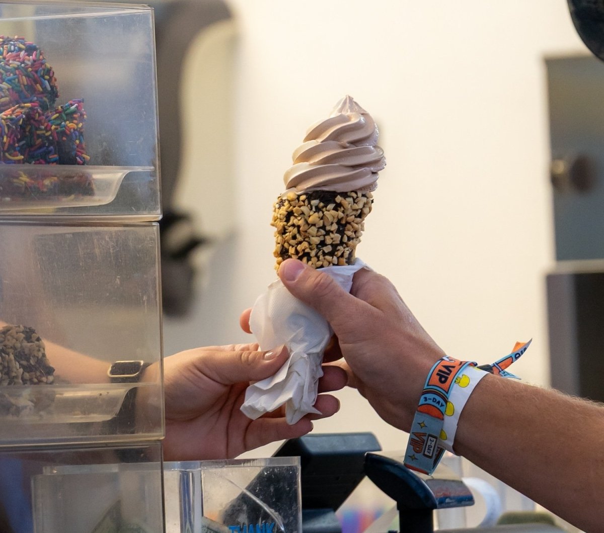 ice cream at Oceans Calling